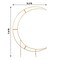 Gold 7.5 feet Metal Floral Display Frame Crescent Moon BACKDROP STAND